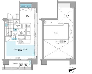 プライムアーバン芝浦LOFTの物件間取画像